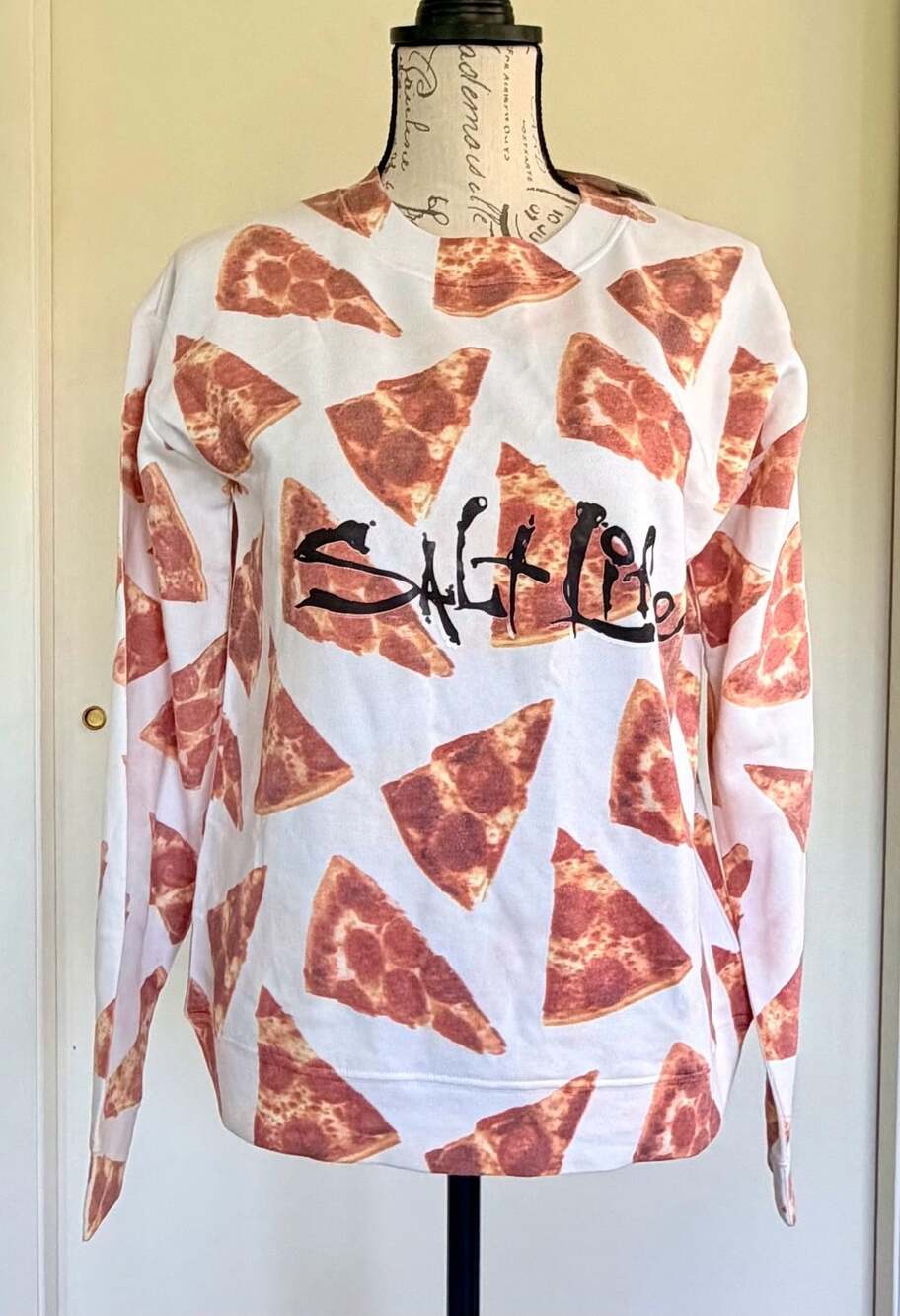 Forever 21 Pizza Slices Design Pullover Sweatshirt Size Medium